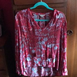 Red Lucky brand blouse
